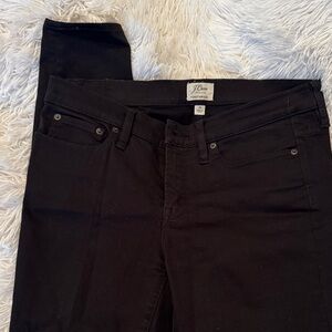 J. Crew Toothpick black  Jeans